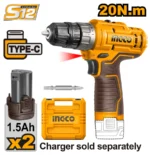 Ingco Cordless drill 12v 20Nm - Image 2