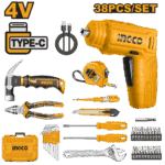 Ingco 38 Pcs tools set - Image 2