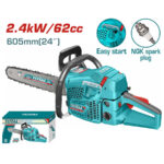 Total Gasoline chain saw Displacement:62cc 2.4Kw - Image 2