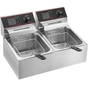 Double deep fryer 12 litres